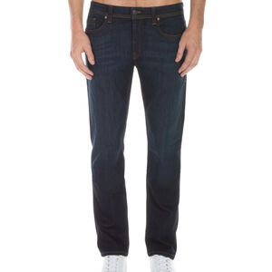 Men’s John Varvados JIMMY Slim Straight Denim Jeans Clampdown Dark Blue Wash